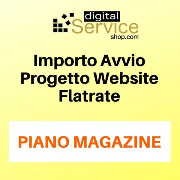 Importo Avvio Progetto Piano Magazine